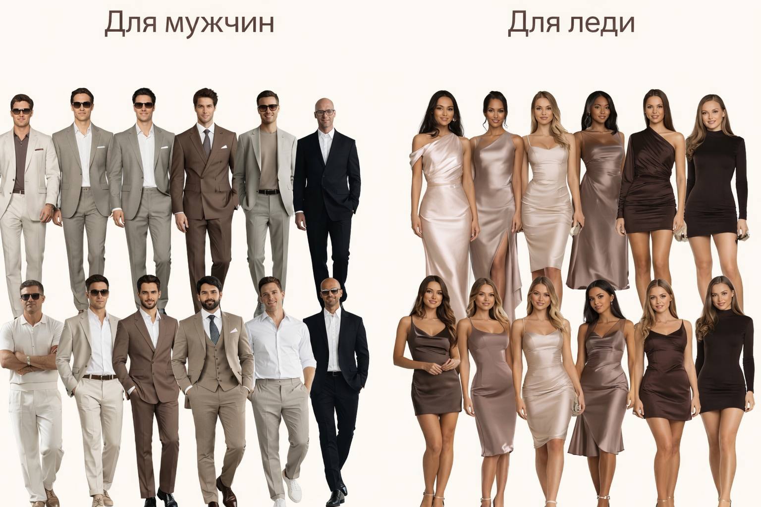 Рекомендуемые цвета одежды